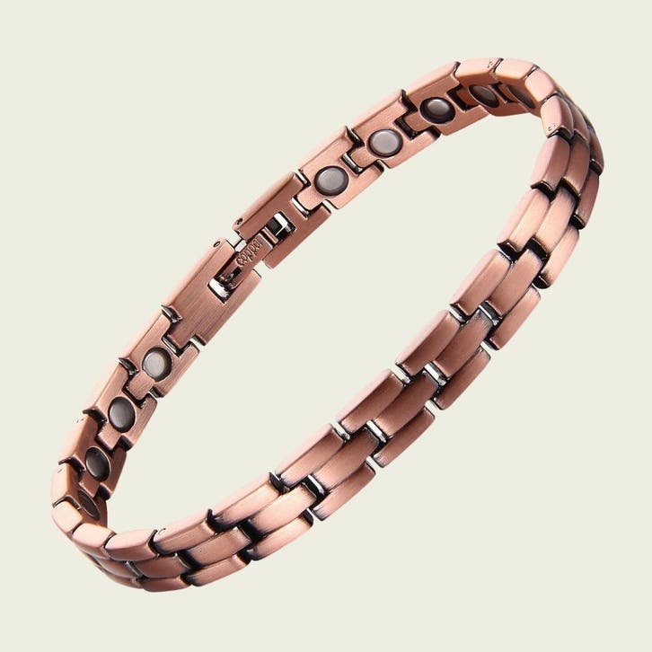 Luxe gezondheidsarmband magnetisch koper - 0,7 cm E, Sports & Fitness, Produits de santé, Wellness & Bien-être, Enlèvement ou Envoi