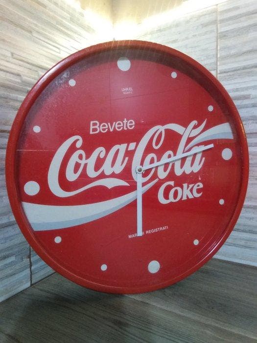 Horloge murale - coca cola - Métal - 1970-1980, Antiquités & Art, Antiquités | Assiettes décoratives & Carrelages