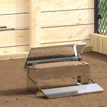vidaXL Kip trekvoeder zilver 48,5 x 39,5 x 19 cm 5 kg, Verzenden, Nieuw