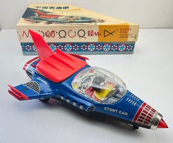 STF - Blikken speelgoed - Tin B/O Universe Stunt Car ME090 -