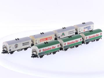 Schaal N Minitrix 3223, 3224, 3259, 3270 en 3562 set van..., Ophalen of Verzenden, Overige typen