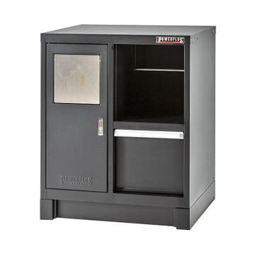 Werkplaatskast zwart met afvalbak 72 x 57 x 90 cm, Ophalen of Verzenden