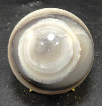 Banded Onyx Natuursteen Bol - Hoogte: 100 mm - Breedte: 100