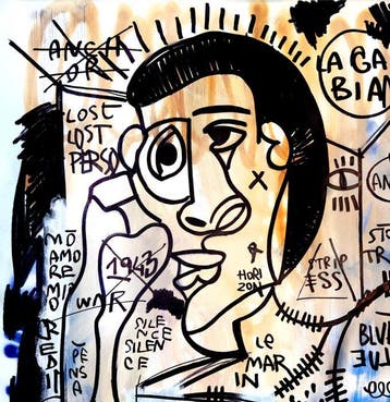 LACRISS (1990) - Le Marin Urban Vision- Picasso Tribute - XL, Antiek en Kunst