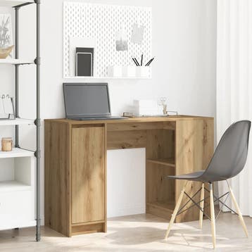 vidaXL Bureau 120x42x76 cm spaanplaat ambachtelijk, Verzenden