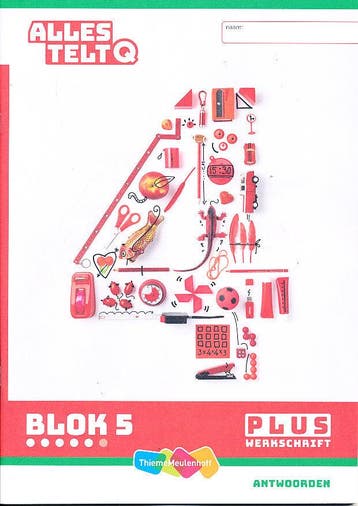 Alles Telt Q Antwoorden Werkschrift Plus blok 5 groep 4, Verzenden, Nieuw