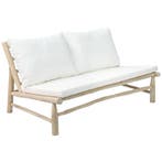 Bazar Bizar Island Tweezitter - Naturel Wit - Tuinbank -, Tuin en Terras, Verzenden, Nieuw, Teakhout