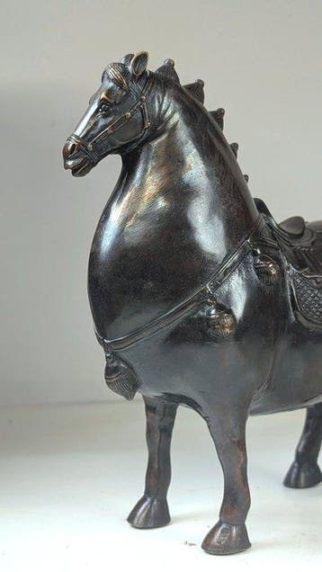 bronzen beeld van een paard - Brons - China (Zonder