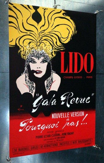René Gruau - Bal du Lido - RENÉ GRUAU, Gala Revue - Années