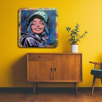 Jinks Kunst - STREET GIRL (52X52 cm)