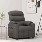 vidaXL Massagestoel elektrisch stof donkergrijs, Verzenden, Nieuw