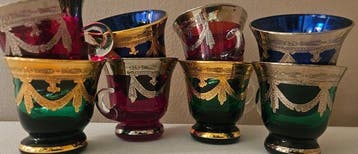 antica cristalleria italiana - Koffieservies (8) -
