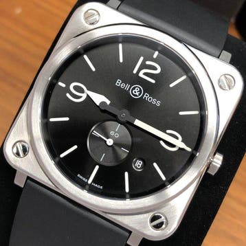 Bell & Ross - BR-S STEEL (Sleek Aviator) - BRS-BLC-ST -