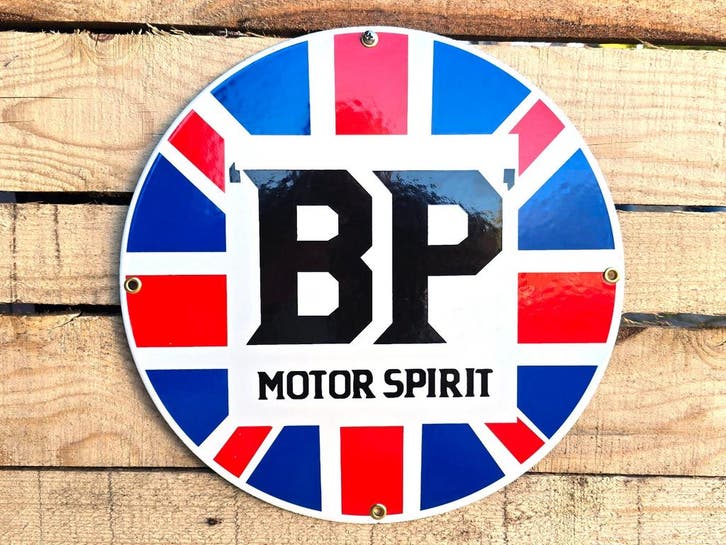 BP Motor spirit vintage emaille bord, Collections, Marques & Objets publicitaires, Envoi