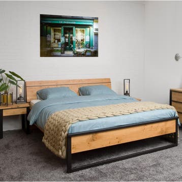 Van Os Orion Houten Bed - 140 x 210, Nieuw