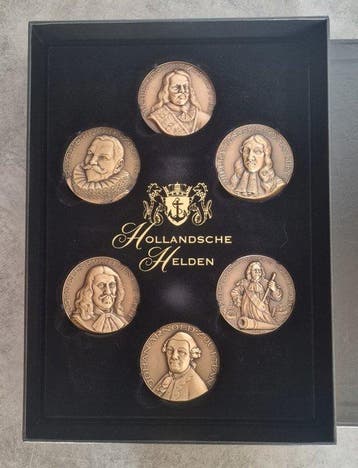 Nederland. Penningencollectie Hollandsche Helden in luxe