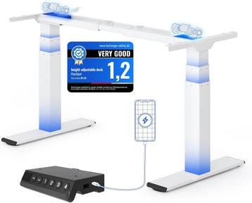 Zit sta bureau - Elektrisch - Verstelbaar - Bureauframe - Wi, Divers, Verzenden