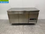 RVS Mercatus Koelwerkbank 2 deuren en 1 lade 147 cm 230V, Ophalen of Verzenden