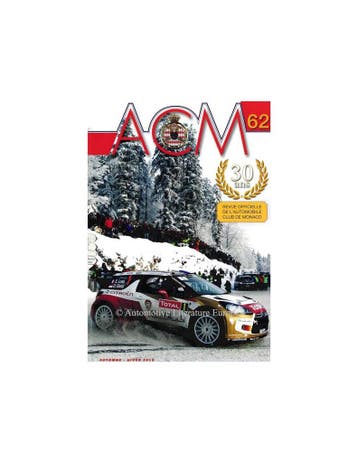 2013 ACM MAGAZINE 62 FRANS, Ophalen of Verzenden, Nieuw