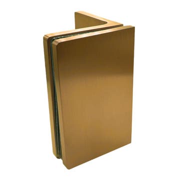 Glasklem Porto Premium glas/wand 90° - Goud, Verzenden, Nieuw