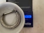 Antieke armband van Indiaas zilver - Buitendiameter: 8,0 cm