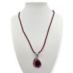 Zonder minimumprijs - Halsketting Zilver - Ruby