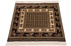 Square Silk Hereke-Cinar Signed Carpet with Stunning Design