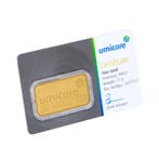 Umicore 20 gram goudbaar met certificaat, Postzegels en Munten