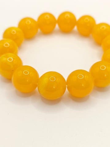 Oude antieke honingkleurige Baltische barnsteen - armband -