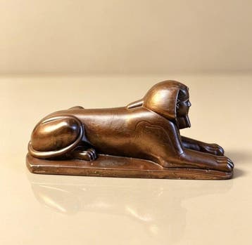Figuur - Bronze sphinx figure - Composiet
