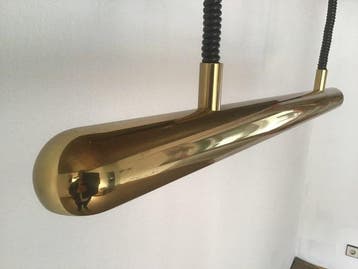 Plafonnier suspendu - Laiton - Lampe pendante à tirage néon