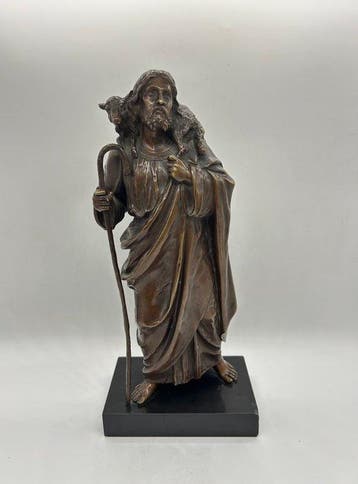 Léon Pilet (1840-1916) - sculptuur, Jesus as the Good