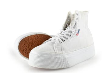 Superga Hoge sneakers in maat 39 Wit, Verzenden, Wit, Sneakers, Gedragen