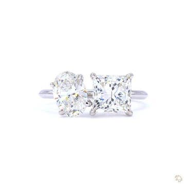Zonder minimumprijs - Ring - 14 karaat Witgoud - 2.71ct. tw., Nieuw