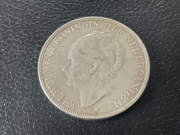 Nederland. Wilhelmina. 2 1/2 Gulden 1929 (Zonder