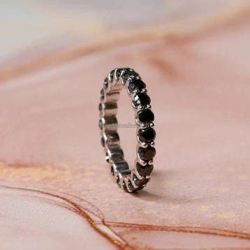 Sans prix de réserve - Bague Black Diamond, Handtassen en Accessoires, Ringen, Nieuw