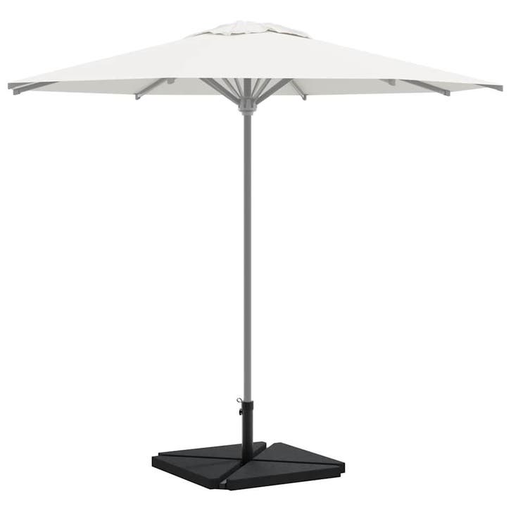 vidaXL 5-delige Set parasolvoeten voor in de tuin graniet en, Jardin & Terrasse, Parasols, Envoi