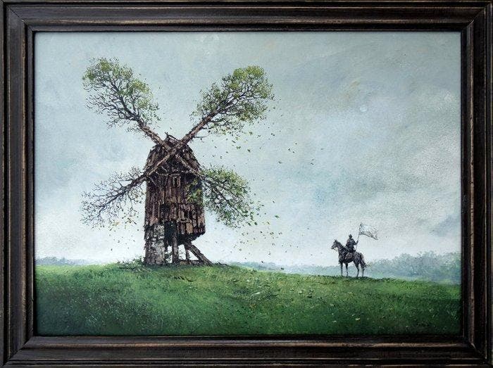 Karolina Gmiterek - Don Quichotte XI, Antiek en Kunst, Kunst | Schilderijen | Modern