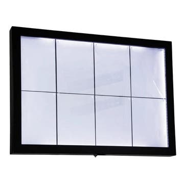 Menukast | BLACK STAR XXL | Zwart | 8x A4 | Verlicht |, Verzenden, Nieuw in verpakking