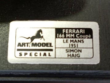 ART Model 1:43 - Model raceauto - Ferrari 166MM Coupe` -, Nieuw
