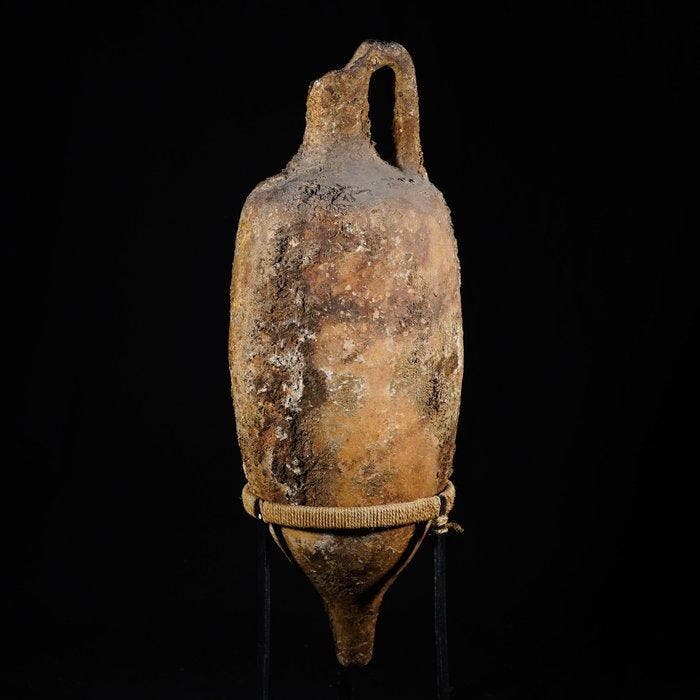 Oud-Romeins Terracotta Dressel 2-4-type amfora, 90 cm, Verzamelen, Mineralen en Fossielen