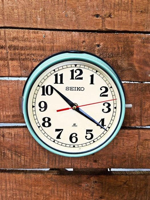 Horloge murale - Acier - 1990-2000 - Seikosha CO. LTD Seiko, Antiek en Kunst, Kunst | Designobjecten