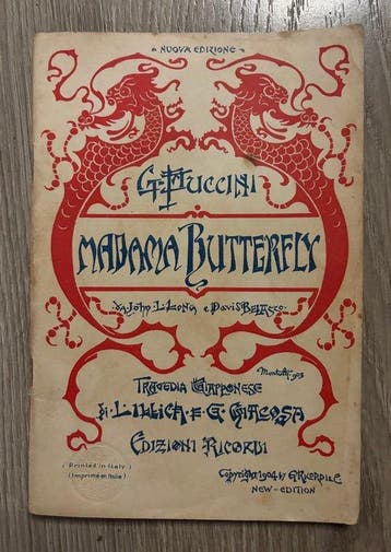 Puccini Giacomo - 1 St. Madama Butterfly Rare First Edition