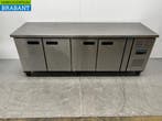 RVS Polar Verrijdbare Koelwerkbank 4 Deuren 223 cm 230V, Ophalen of Verzenden, Nieuw in verpakking