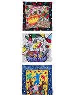SET 3 STUKS DESIGNER KUSSENS - BRUNO DONZELLI - Italiaans