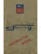 1951 SIMCA 9 ARONDE INSTRUCTIEBOEKJE NEDERLANDS