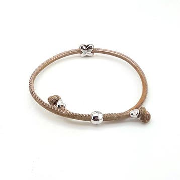Sans prix de réserve - Bracelet - 18 carats Or rose, Argent