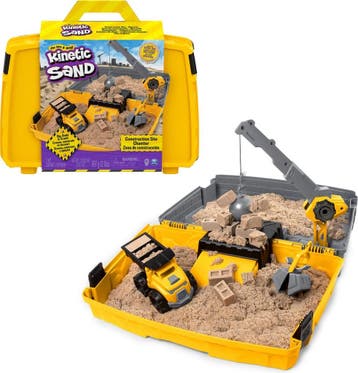 Kinetic Sand – Bouwplaatskoffer - 907g origineel Kinetic, Verzenden, Nieuw