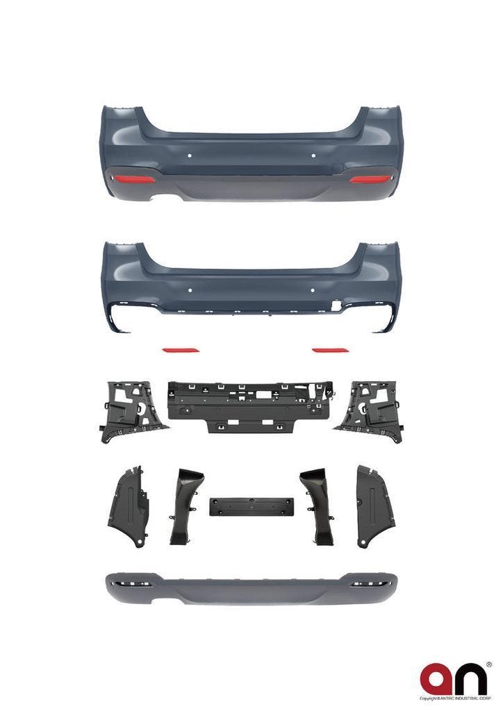 M-Pakket Achter Bumper Dubbel Uitlaat Links BMW F34 GT B2590, Autos : Pièces & Accessoires, Carrosserie & Tôlerie