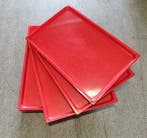 Schaal, Plaat, Plateau rood, 60cm x 40cm, Zakelijke goederen